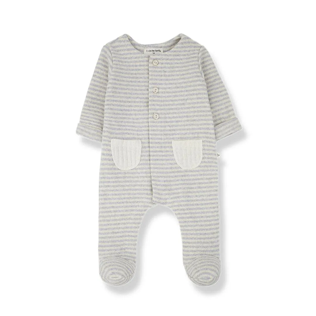 1  in the family Adria Jumpsuit With Feet - Perla