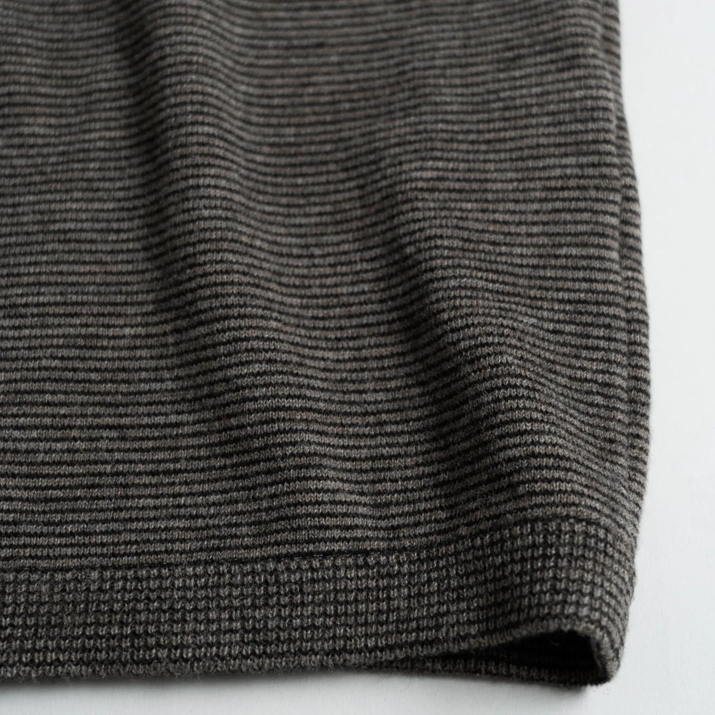 14G Striped Sweater | Mocha/Black