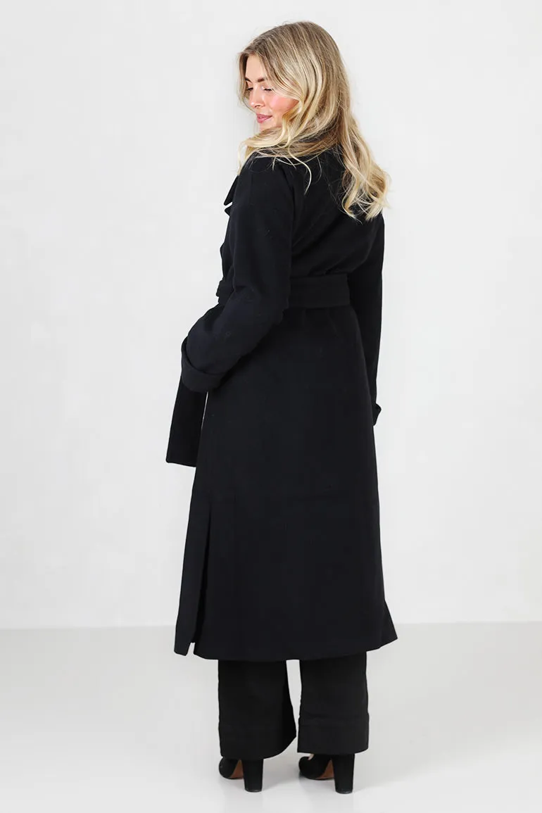 Adele Wool Coat Black