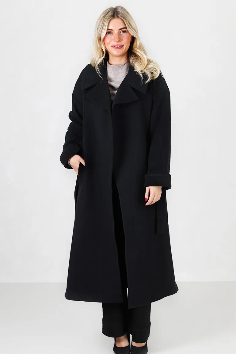 Adele Wool Coat Black