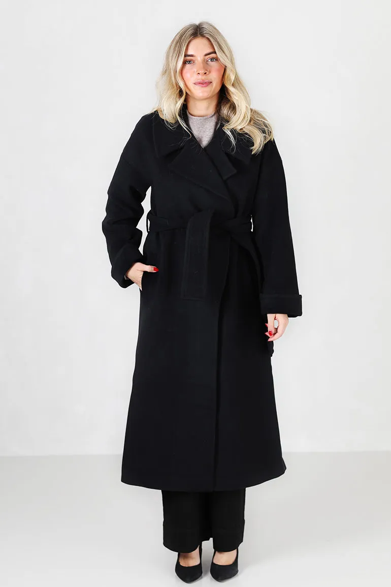 Adele Wool Coat Black