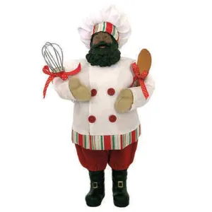 African American Baker - 12" Santa