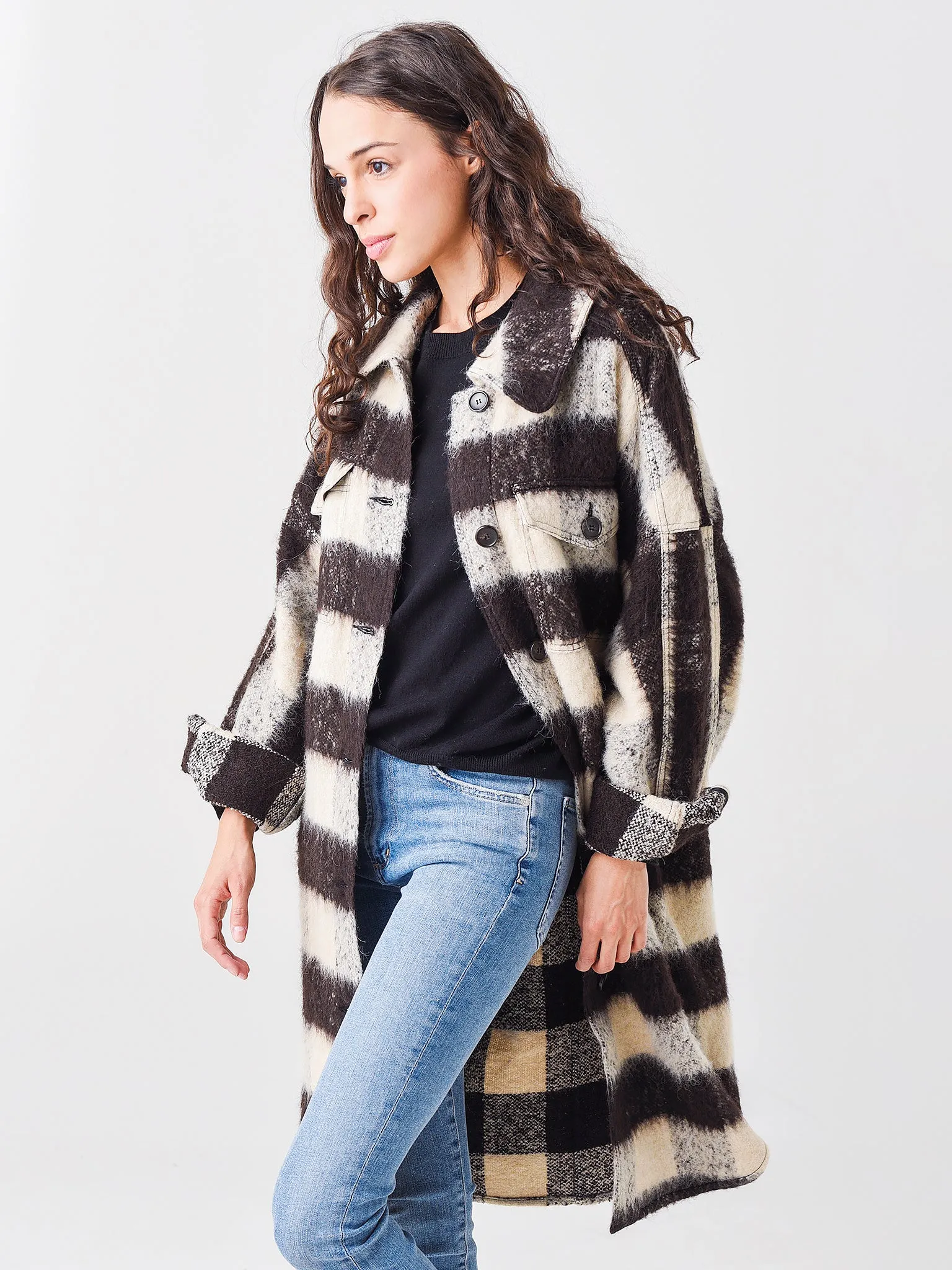 A.L.C. Women's Carter Plaid Coat