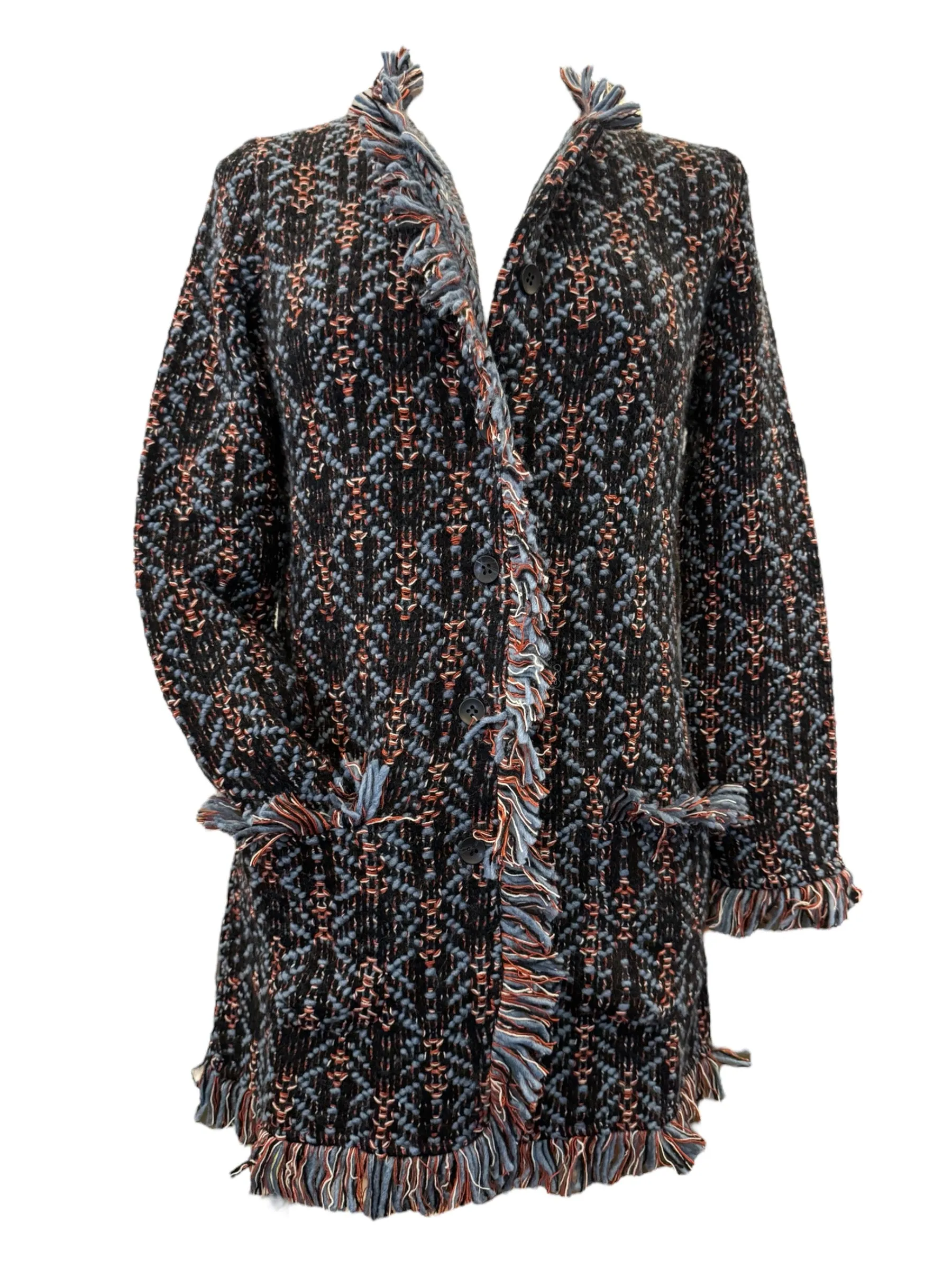 Aldo Martins Cone Sweater Coat w/Fringe