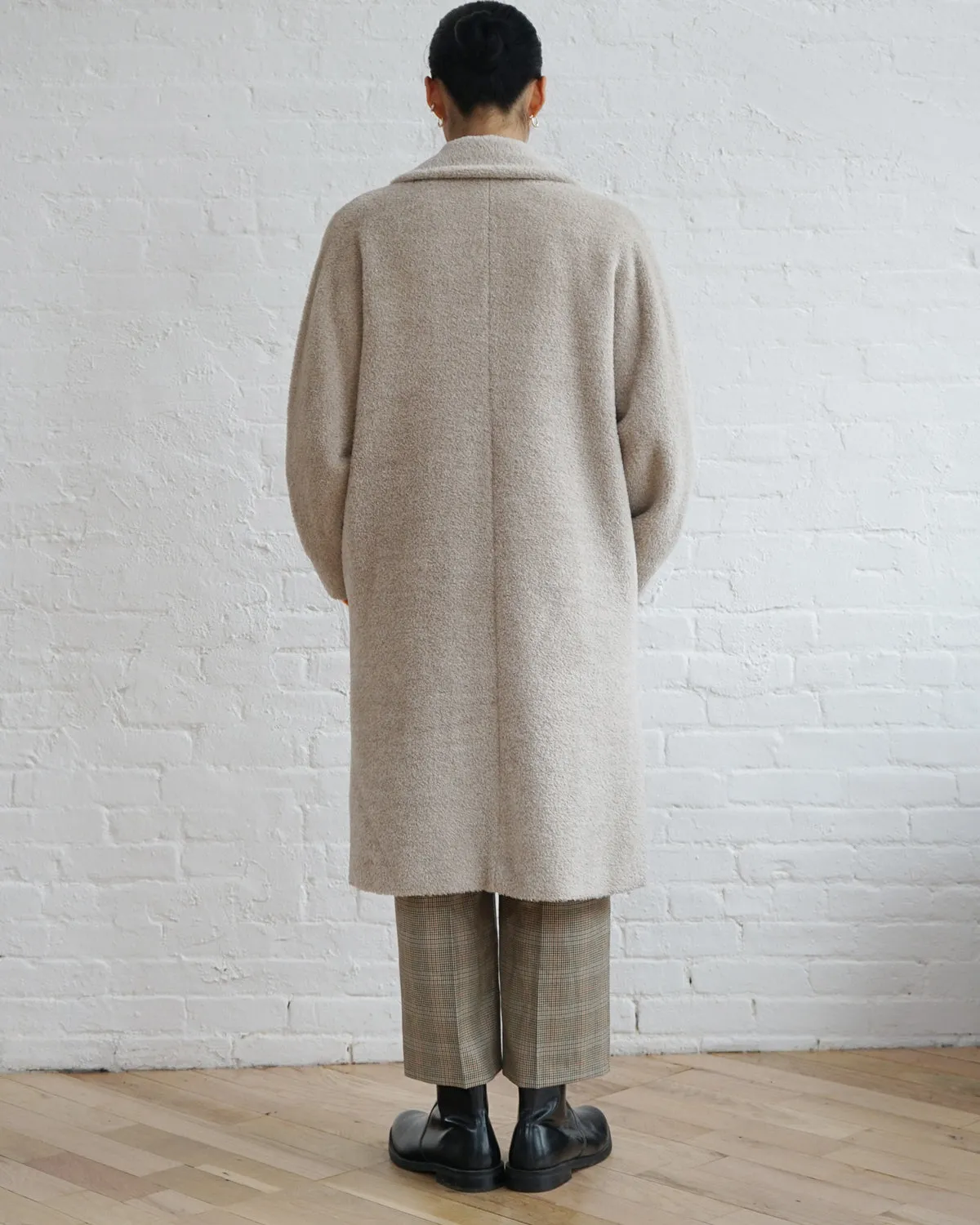 Alpaca Blended Wool Coat