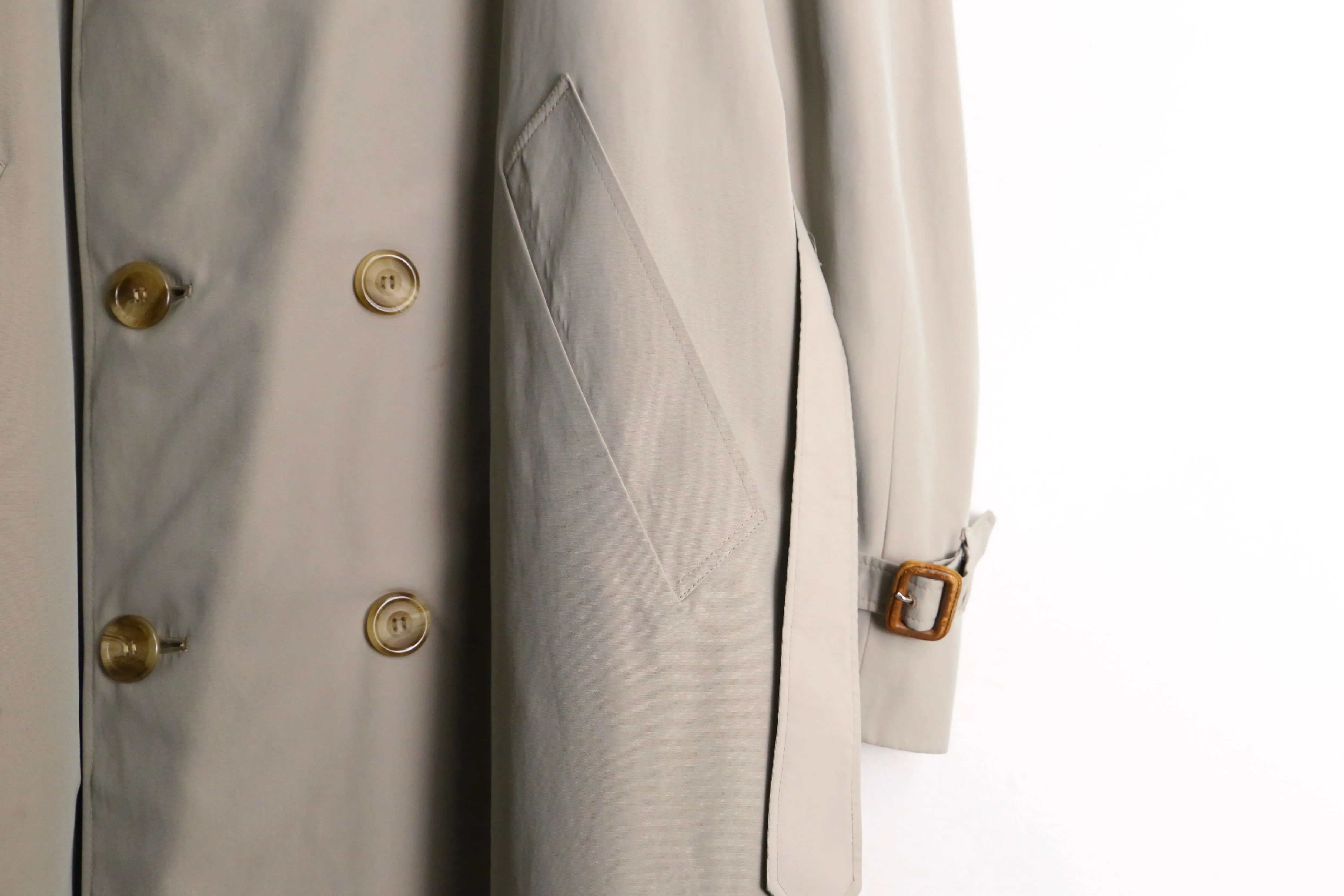 “Aquascutum” iridescent beige trench coat