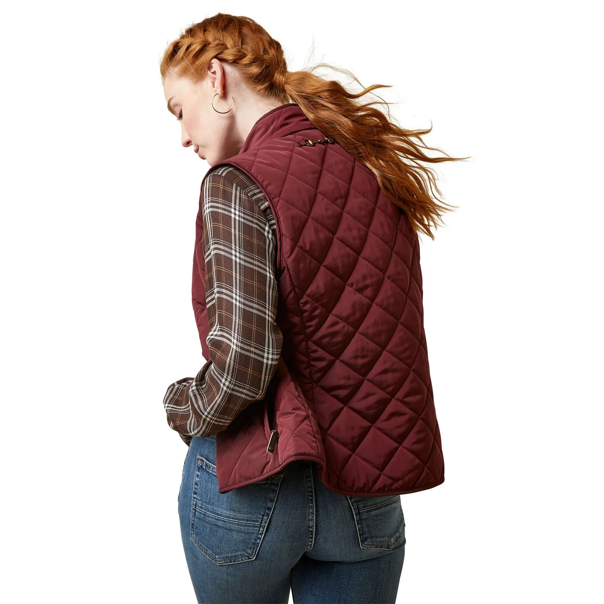 Ariat Ladies Woodside Vest - Tawny Port