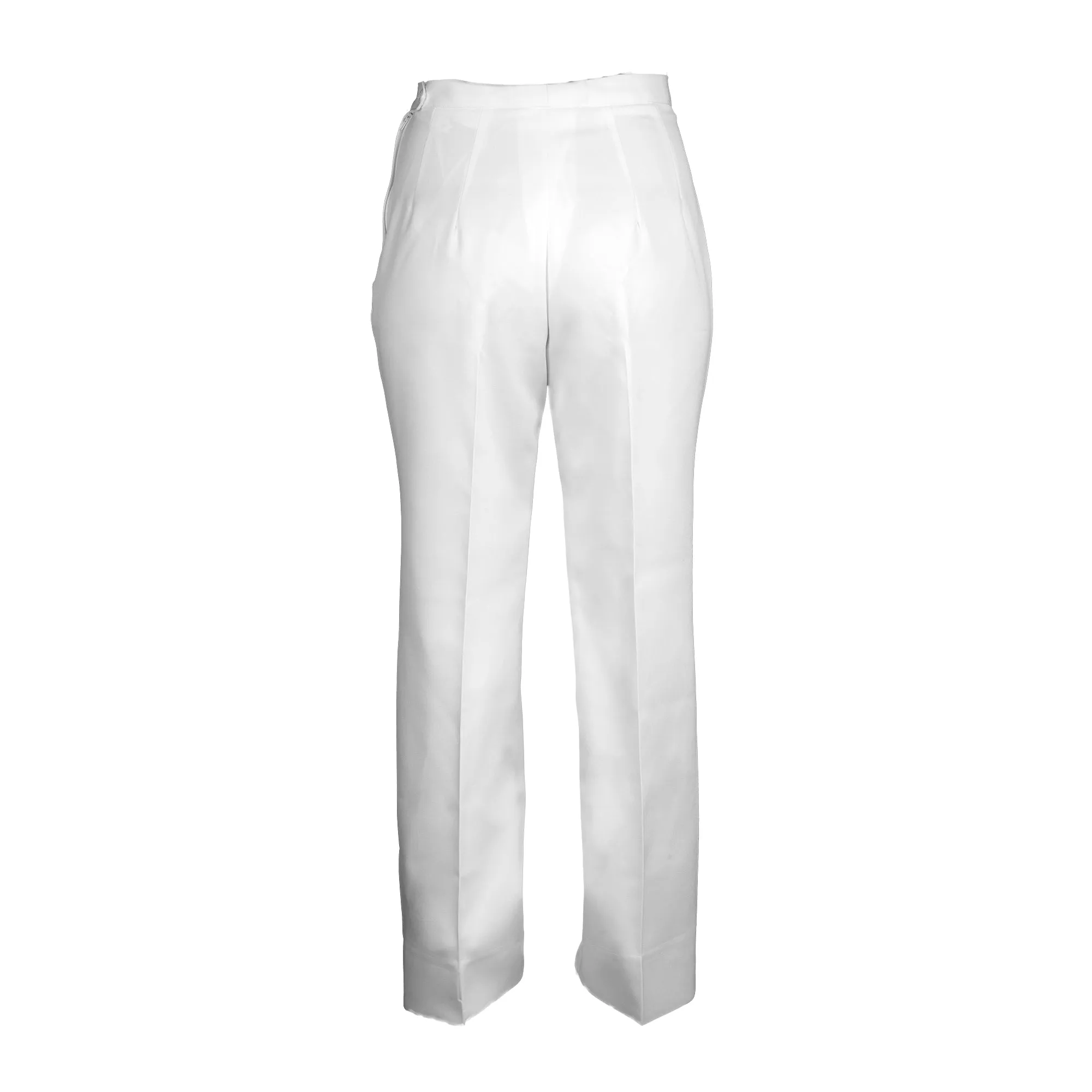 AS-IS NAVY Women Officer/CPO Dress White Unbelted Trousers