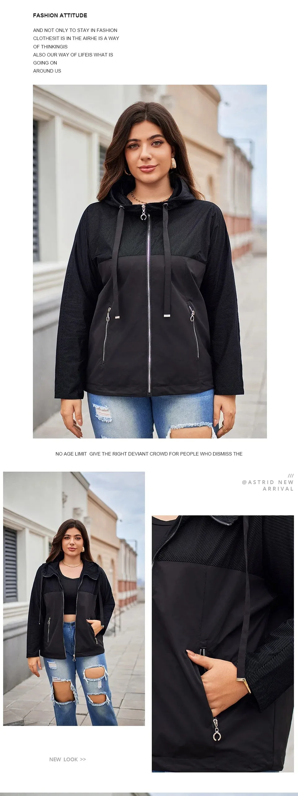 Astrid Windbreaker Hooded Outerwear Jacket