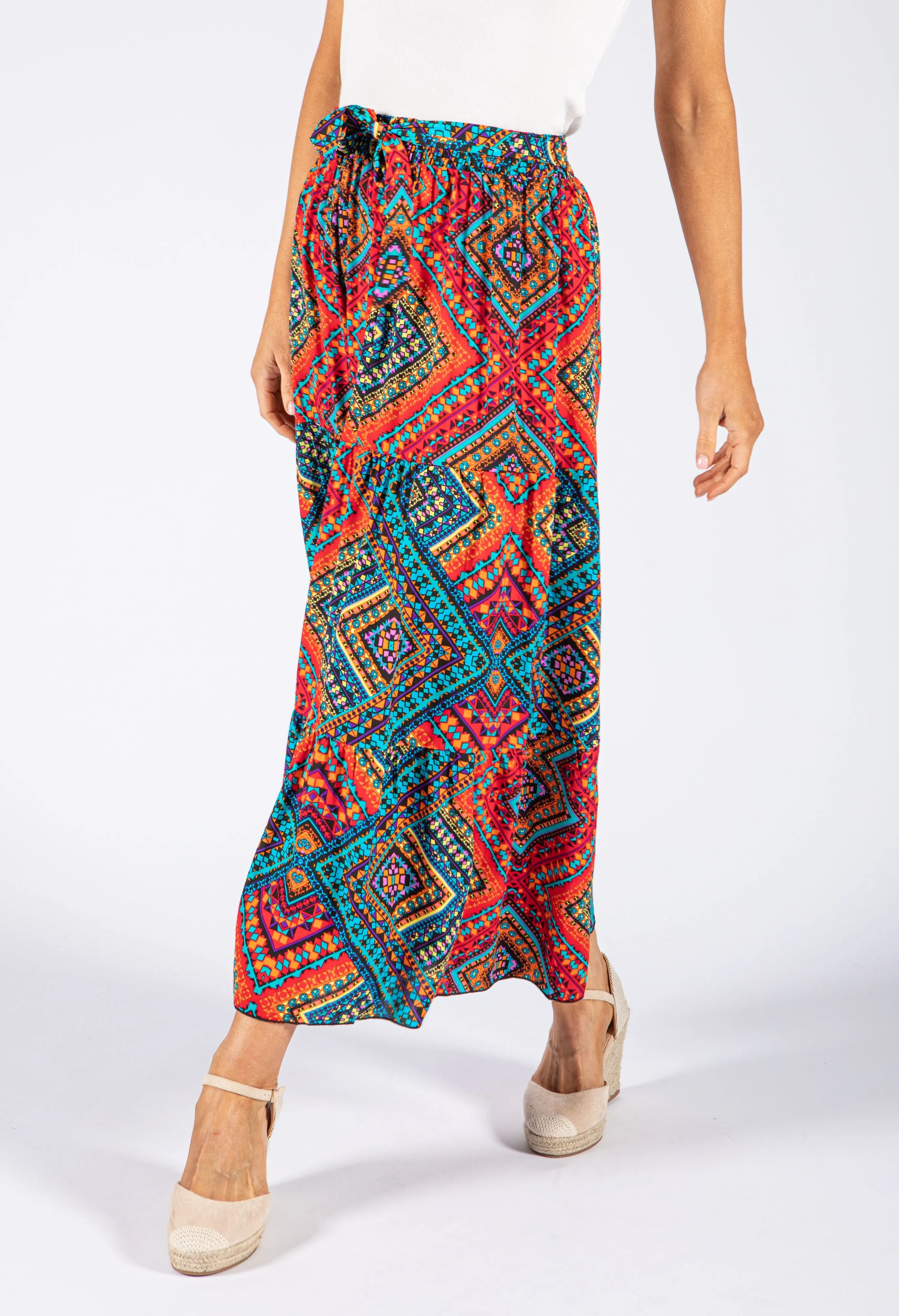 Aztec Print Skirt