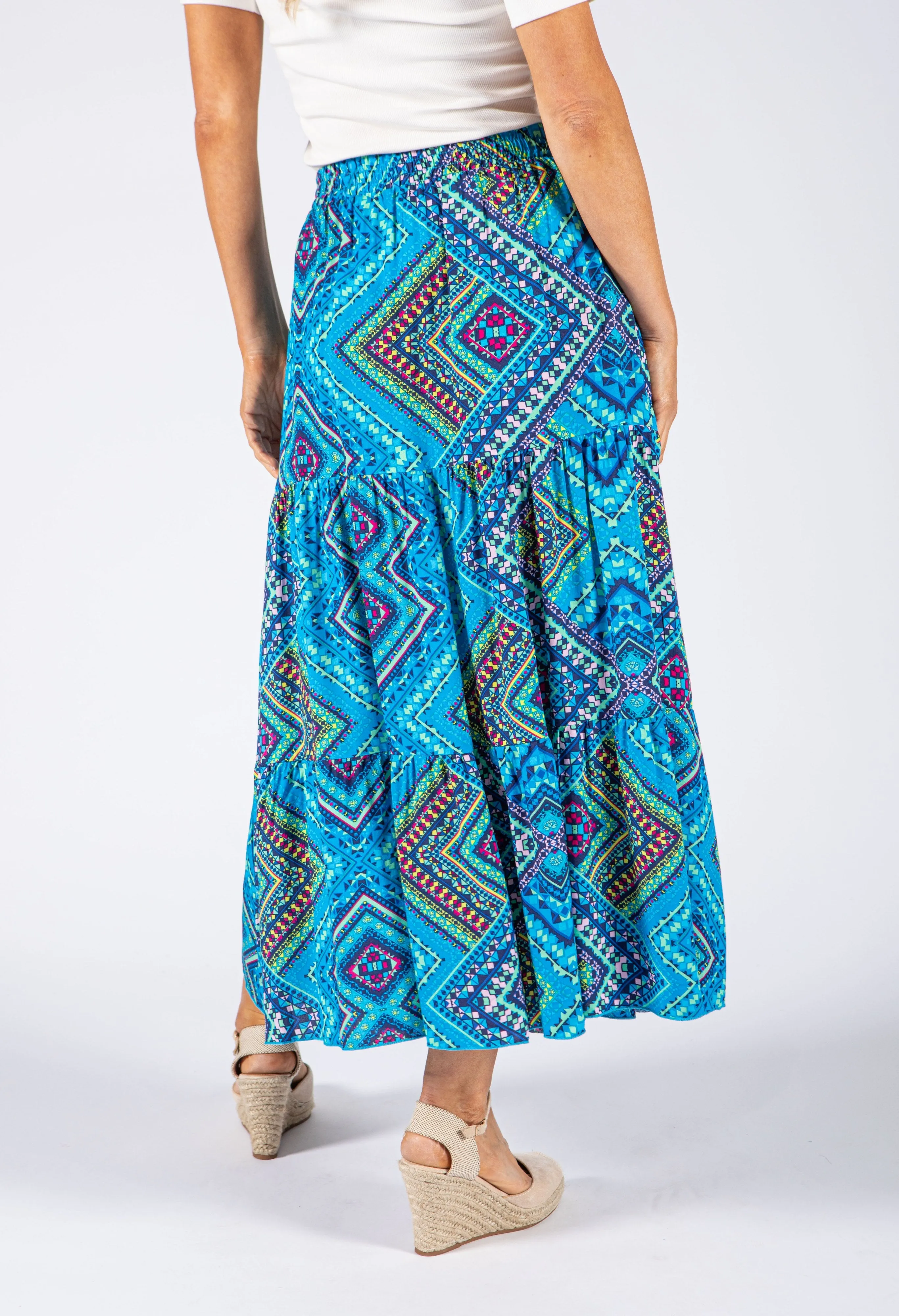 Aztec Print Skirt