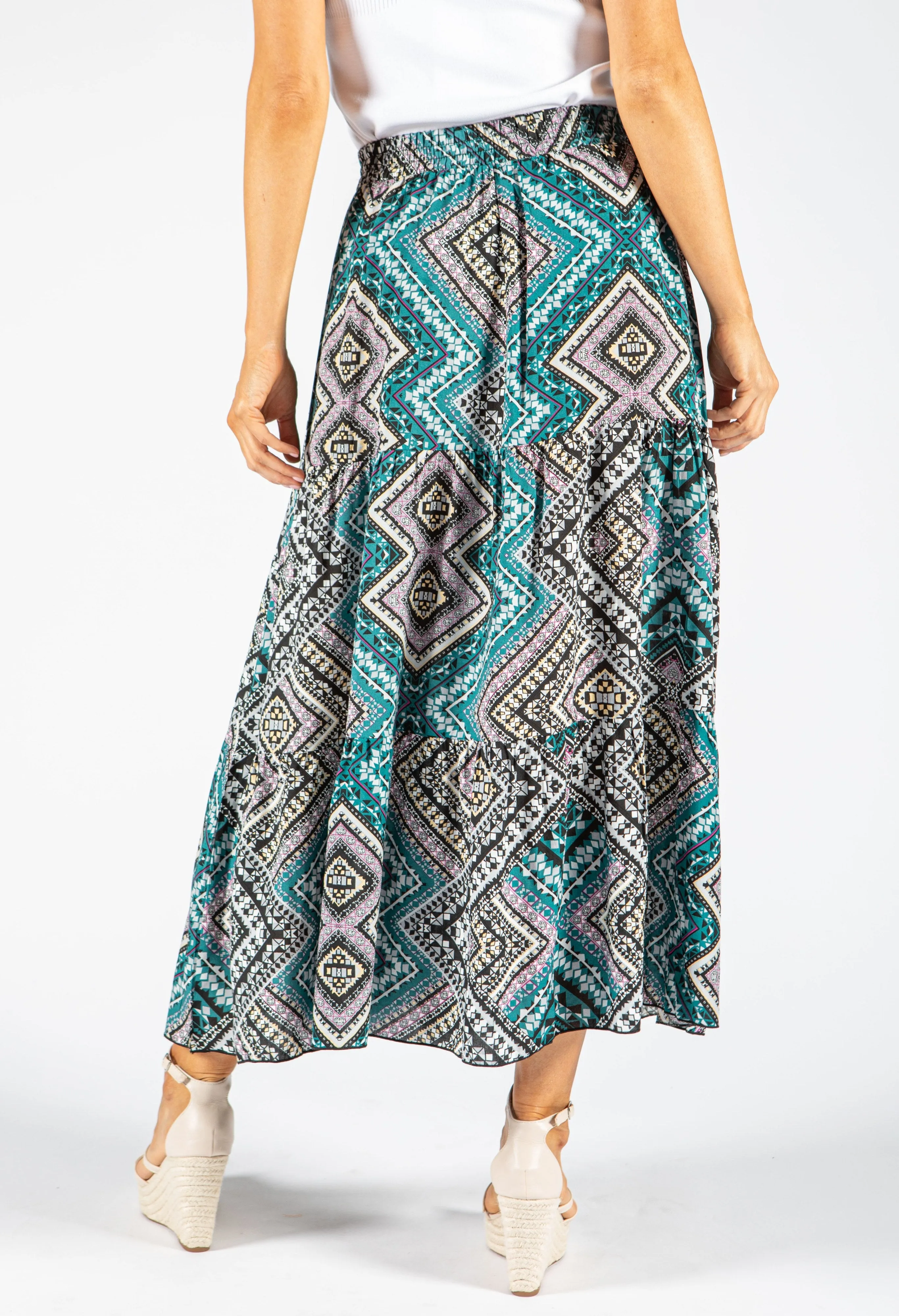 Aztec Print Skirt