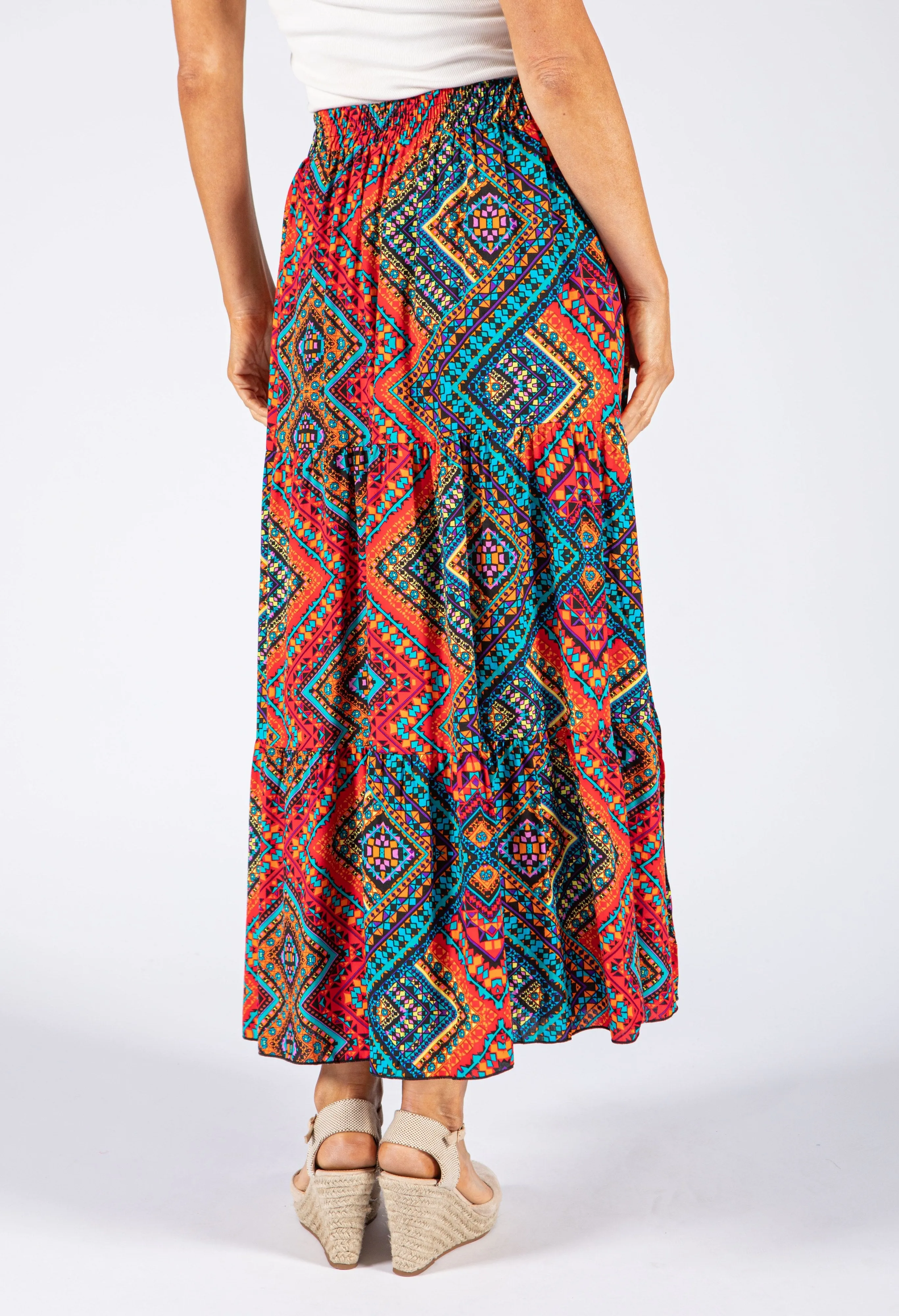 Aztec Print Skirt