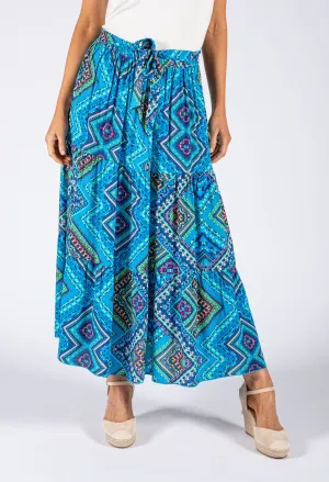 Aztec Print Skirt