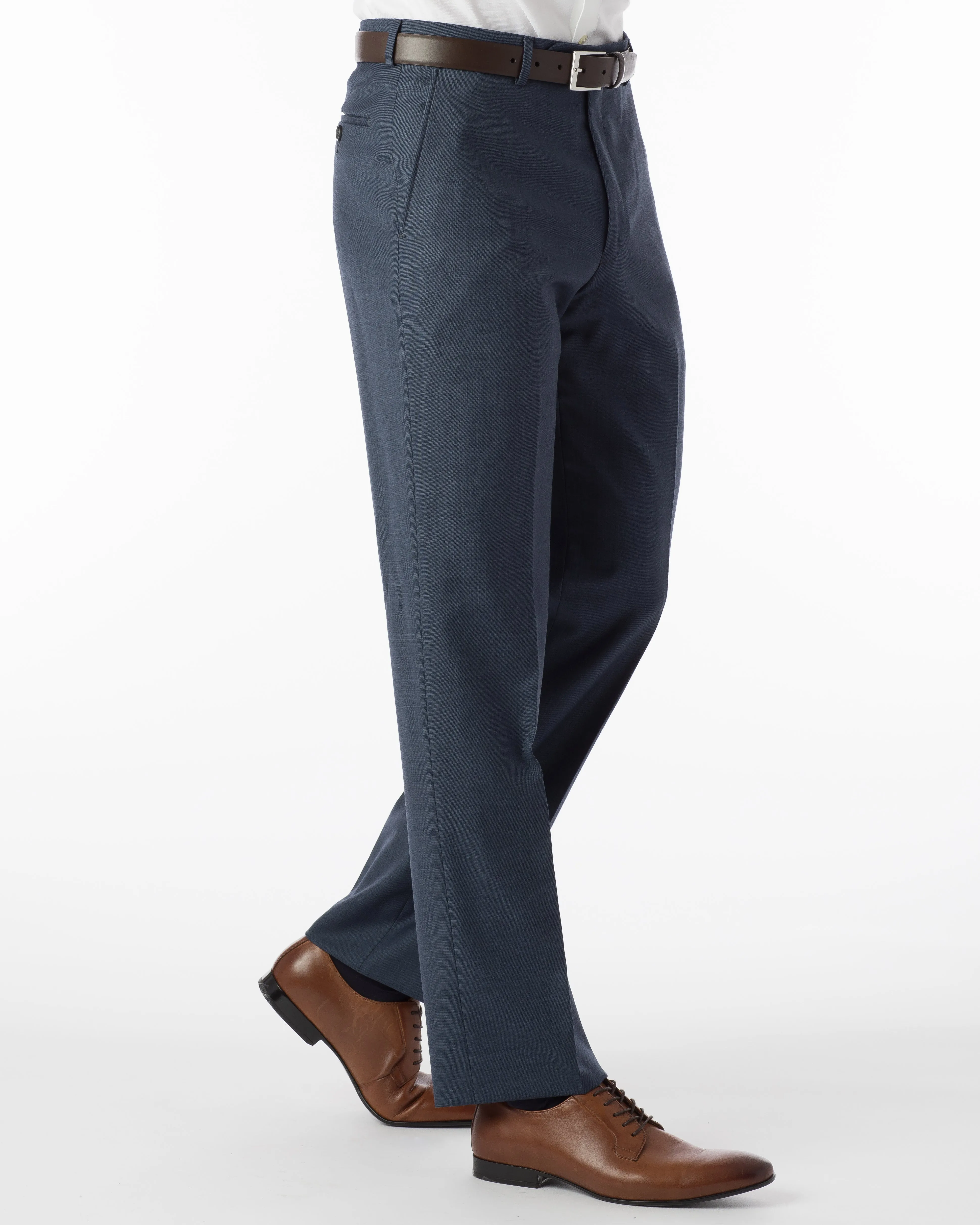 Ballin Pants - Dunhill Super 120's Sharkskin - New Navy