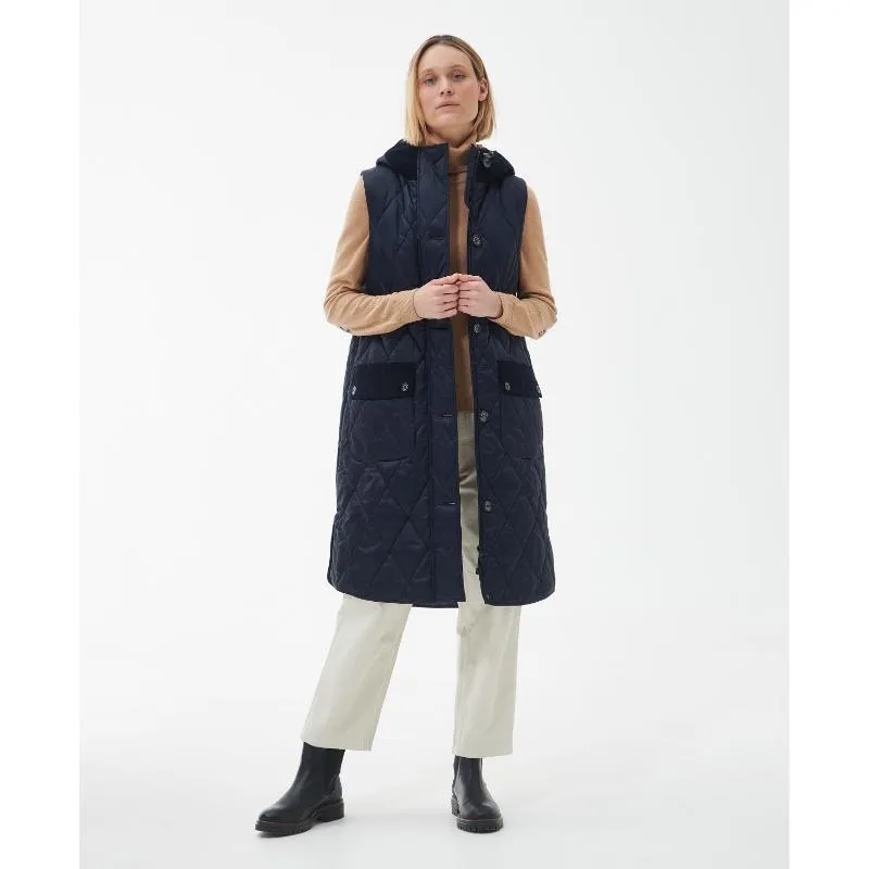 Barbour Mickley Ladies Gilet - Dark Navy/Dress