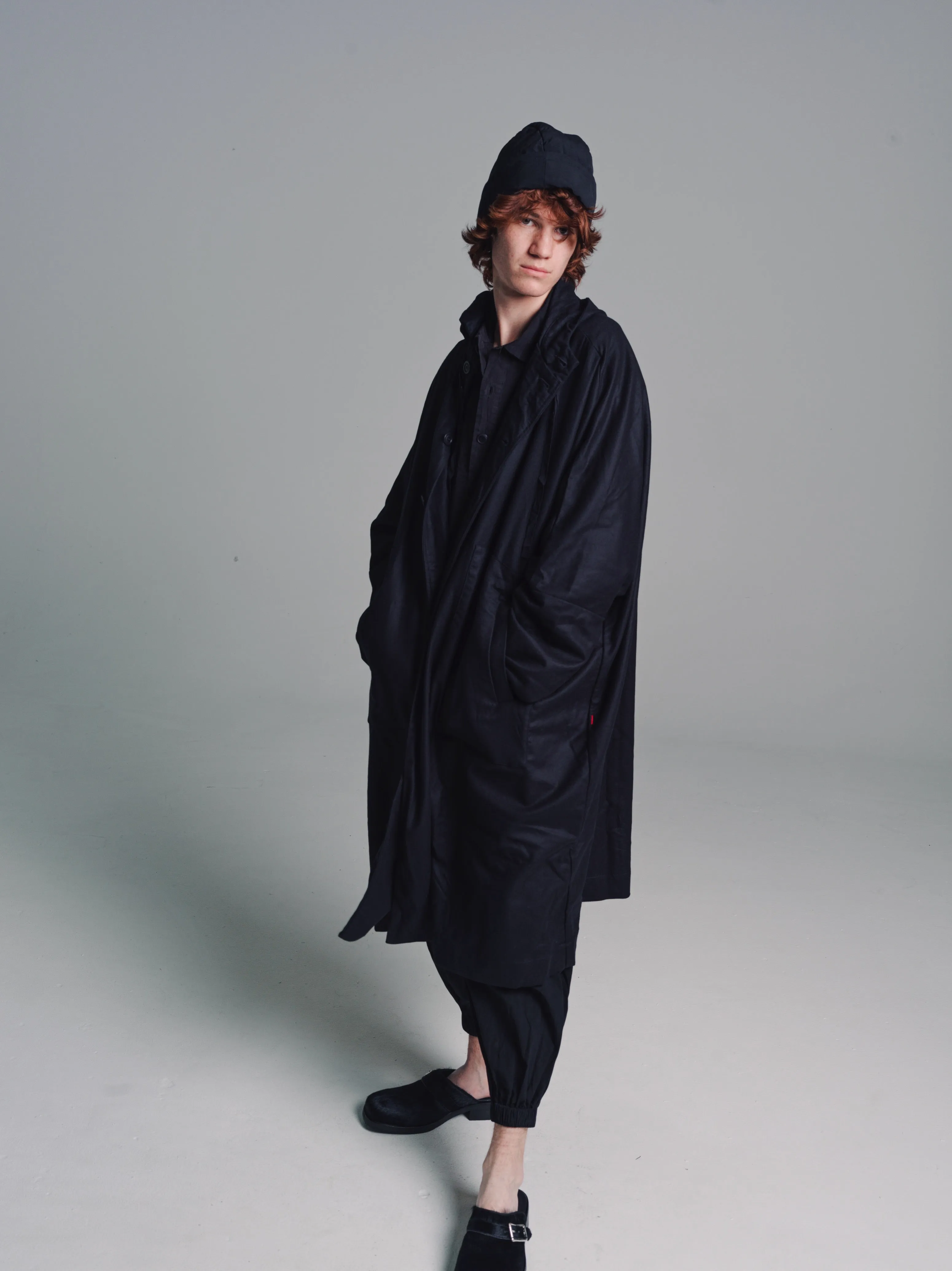 Black Microwool 3 Pieces Coat