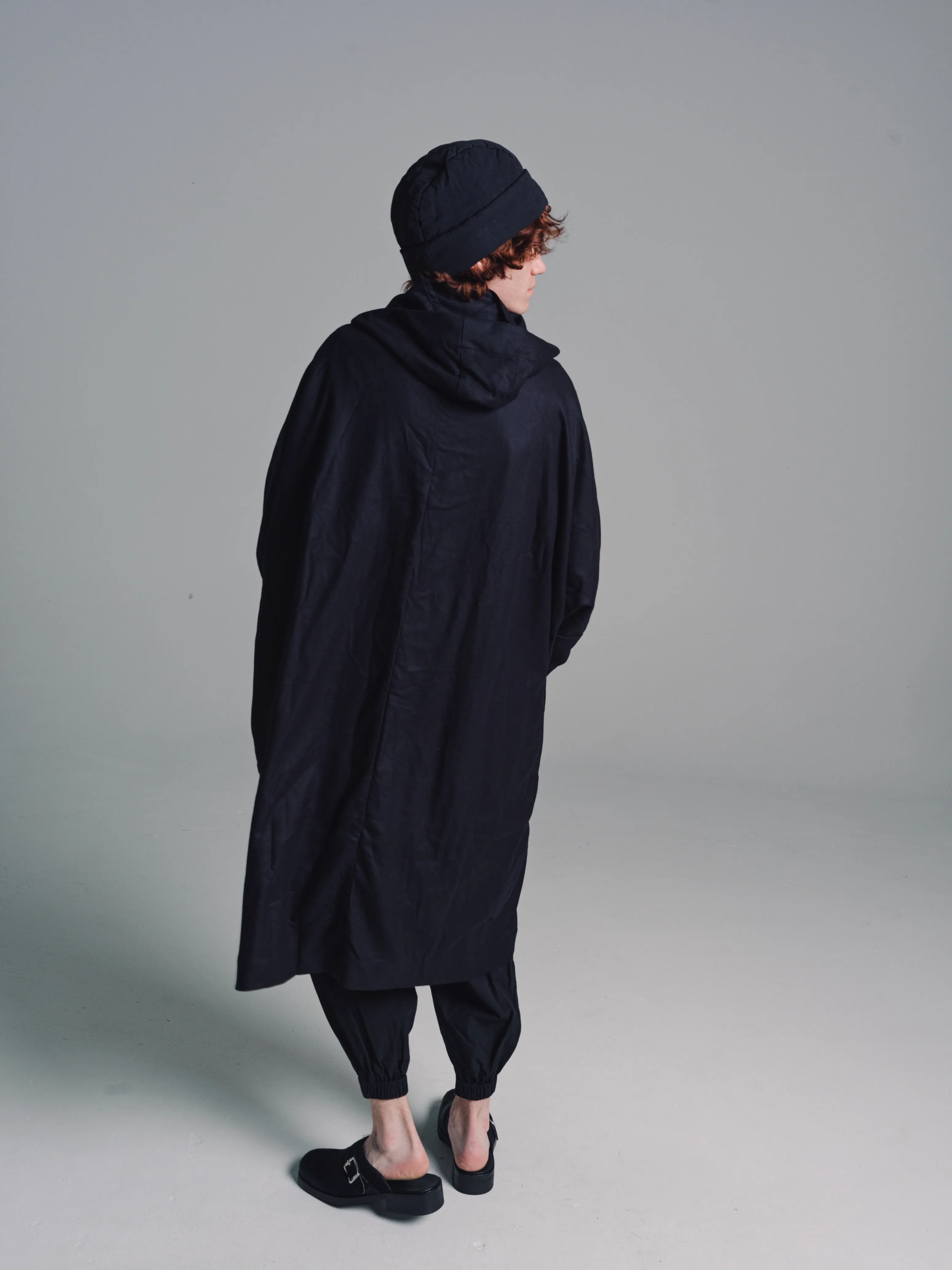 Black Microwool 3 Pieces Coat