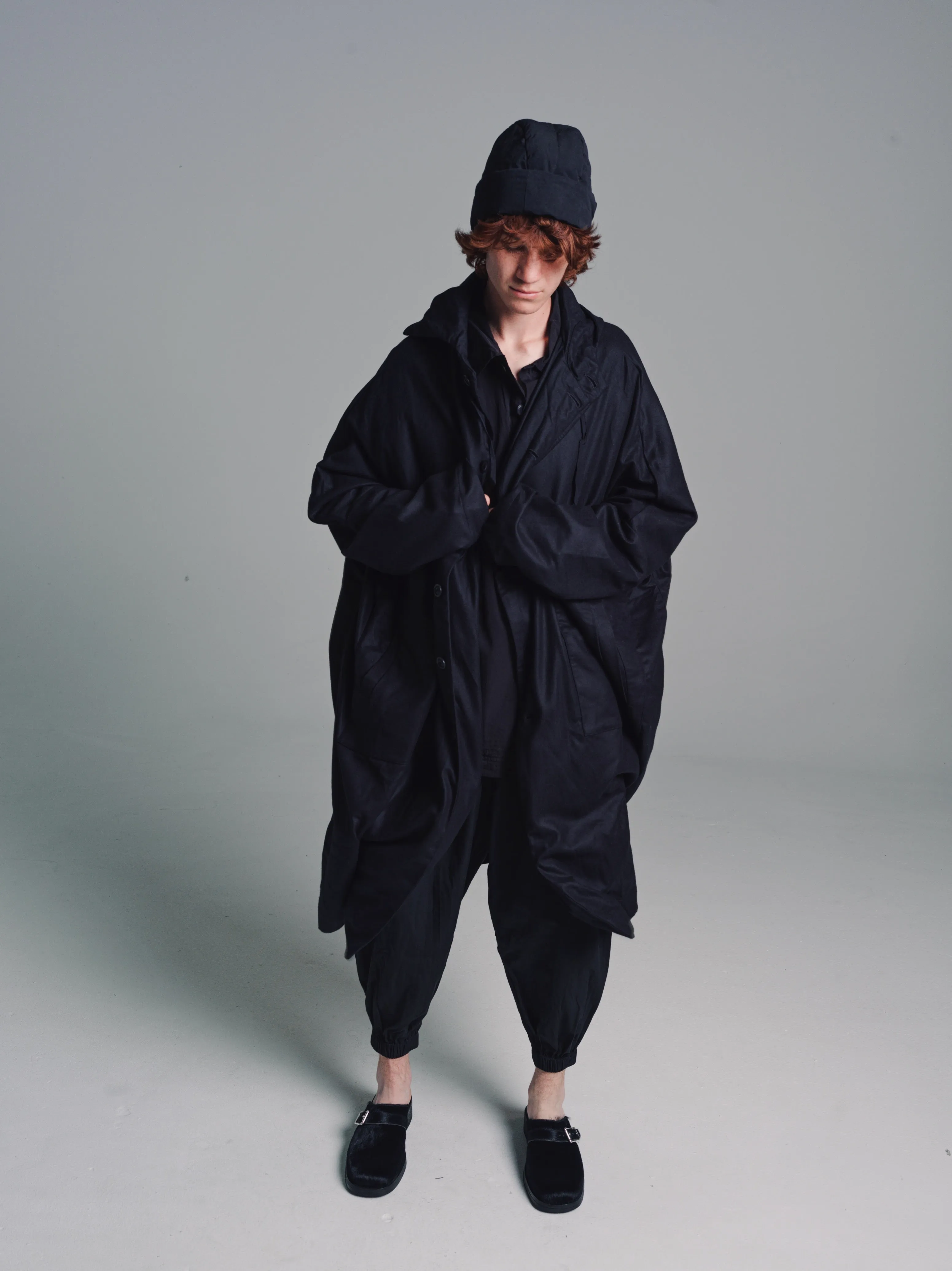 Black Microwool 3 Pieces Coat