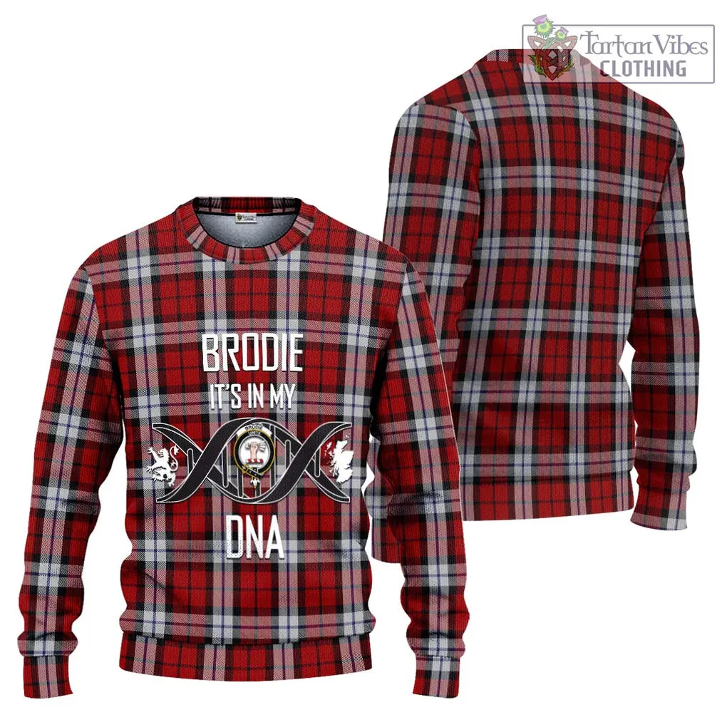 Brodie Dress Tartan Ugly Sweater with Family Crest DNA In Me Style