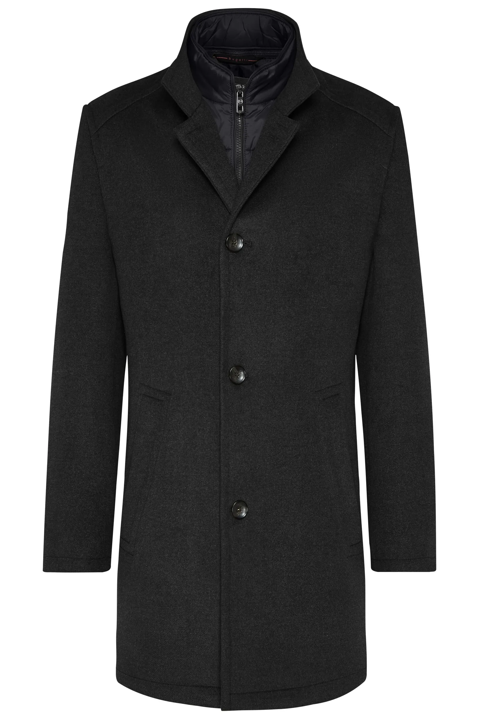 Bugatti Wool Coat - Black