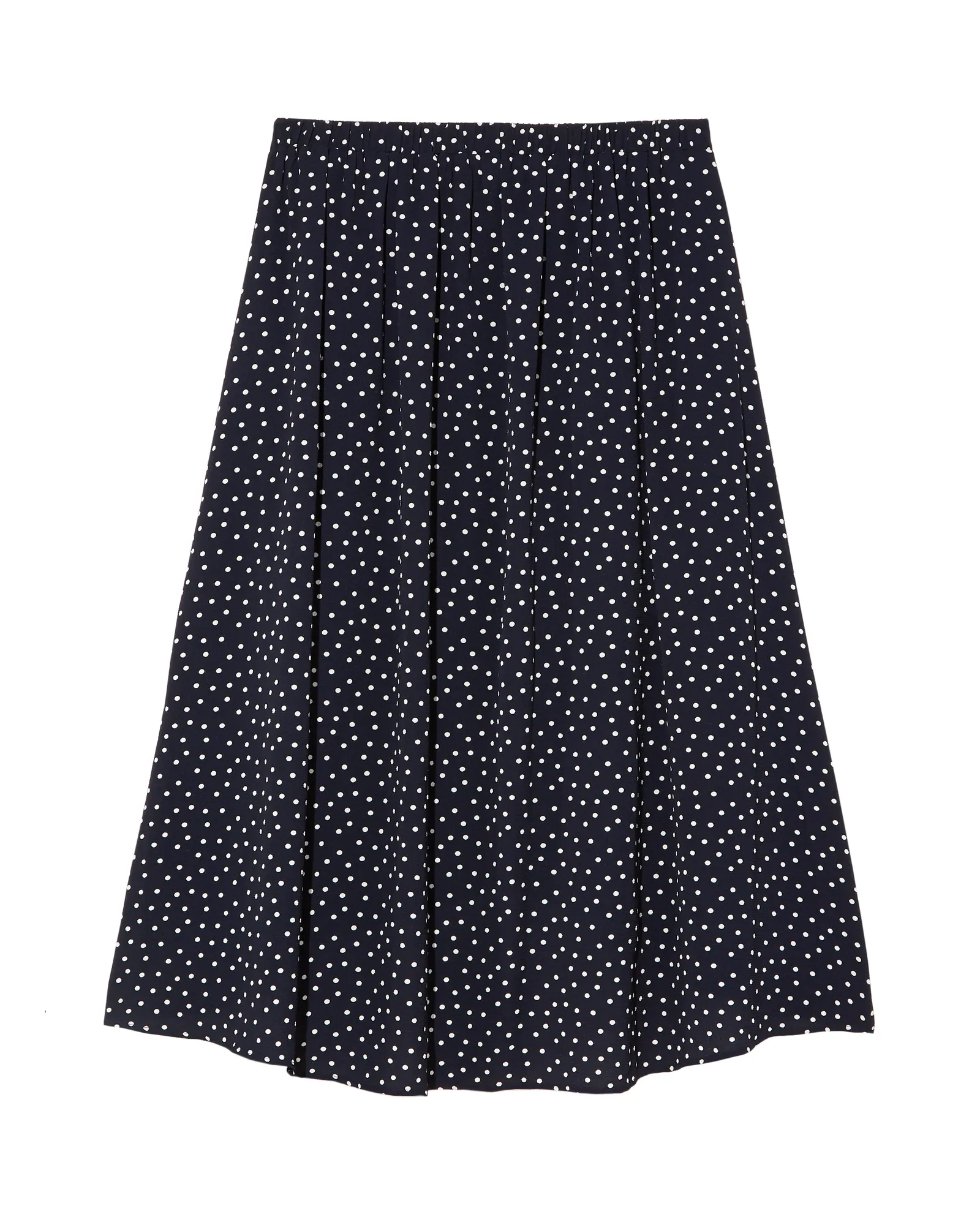 Buttercup High-Low Faux Wrap Skirt | Navy / White