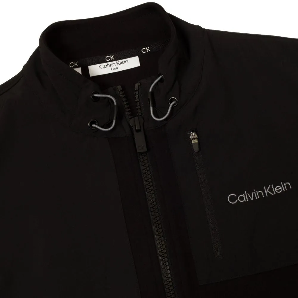 Calvin Klein Hyper Tech Full Zip Golf Gilet 2024 CKMA24921 - Black