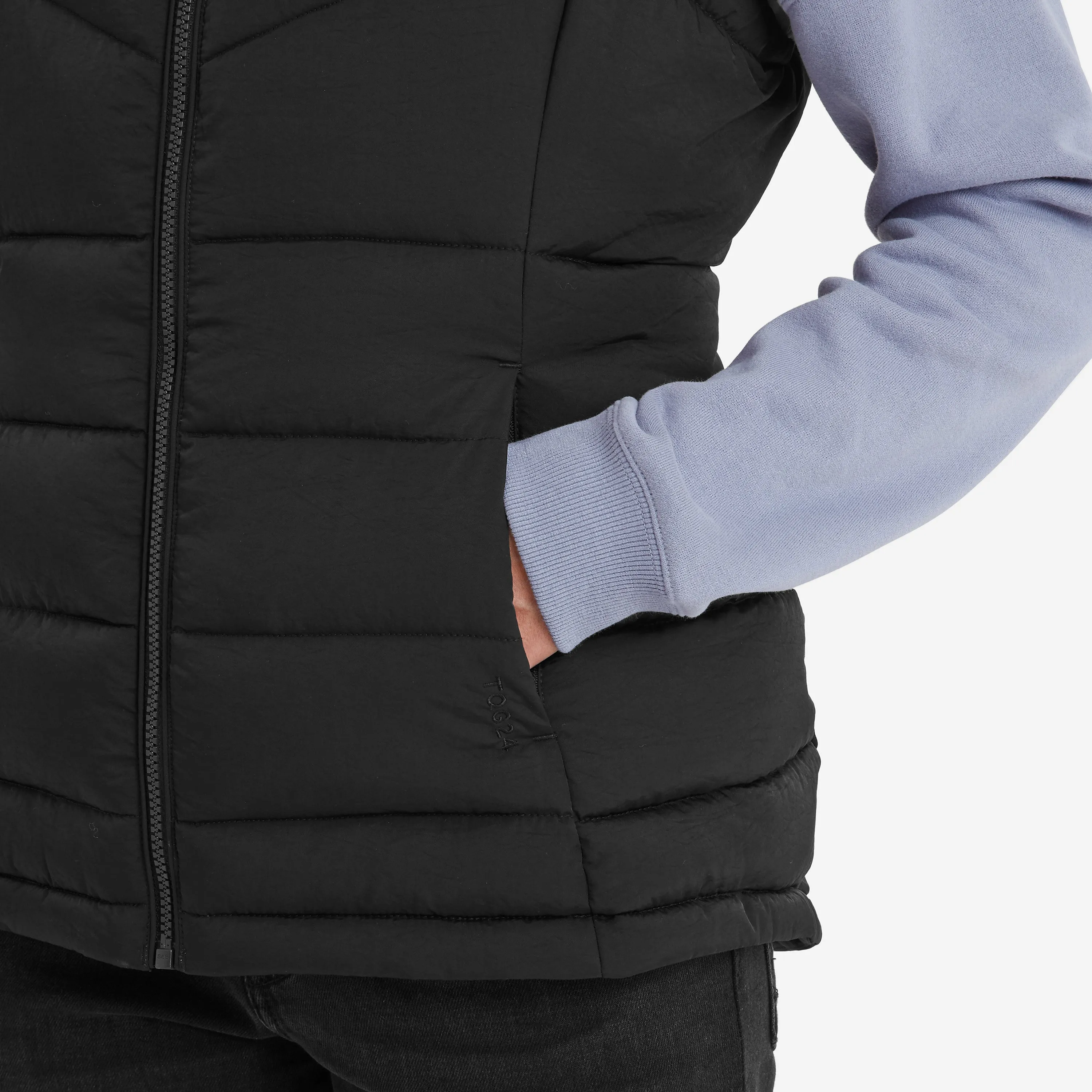 Calvo Womens Padded Gilet - Black