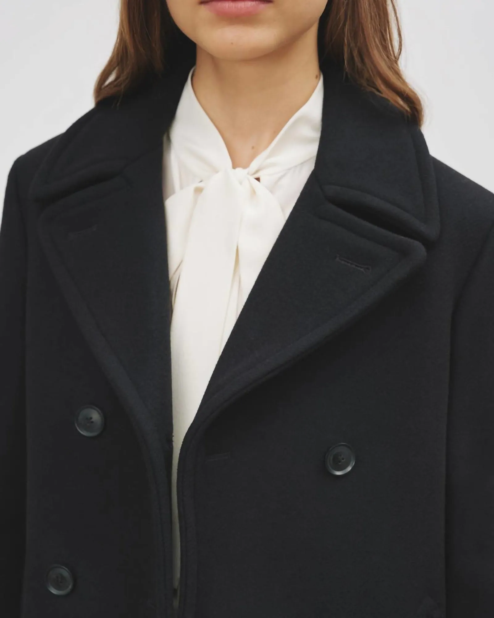 Cash Peacoat in Black | Black