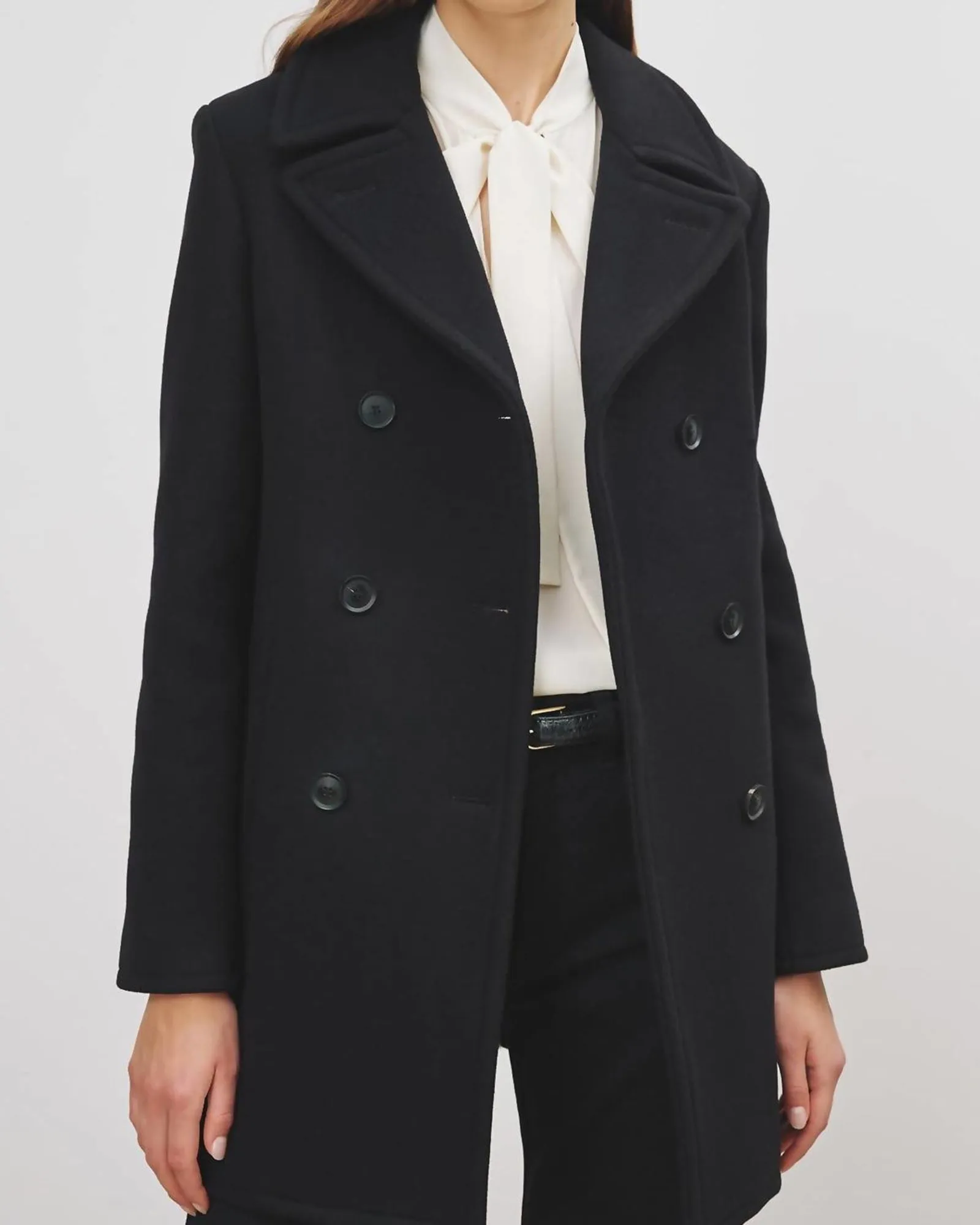 Cash Peacoat in Black | Black