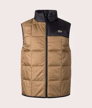 Colour Block Padded Gilet