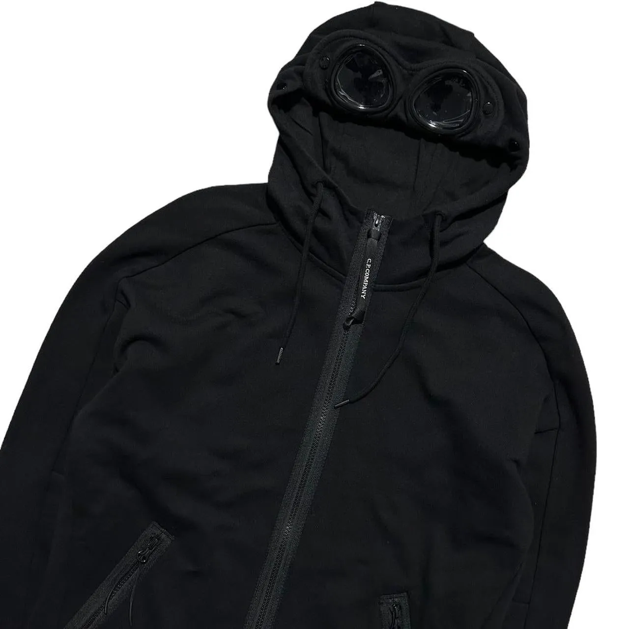 CP Company Black Full Zip Goggle Jacket