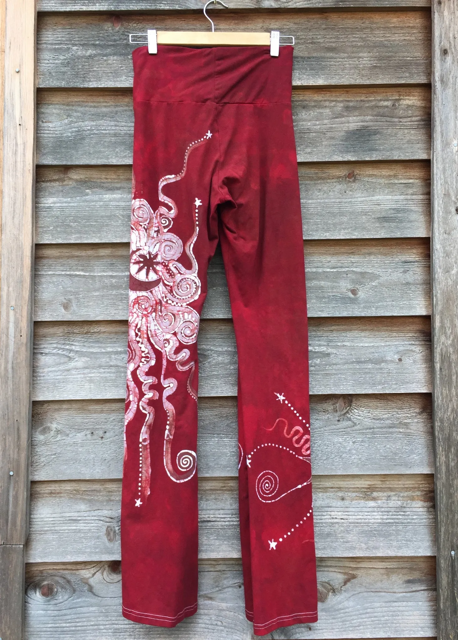 Dark Red Batik Pants