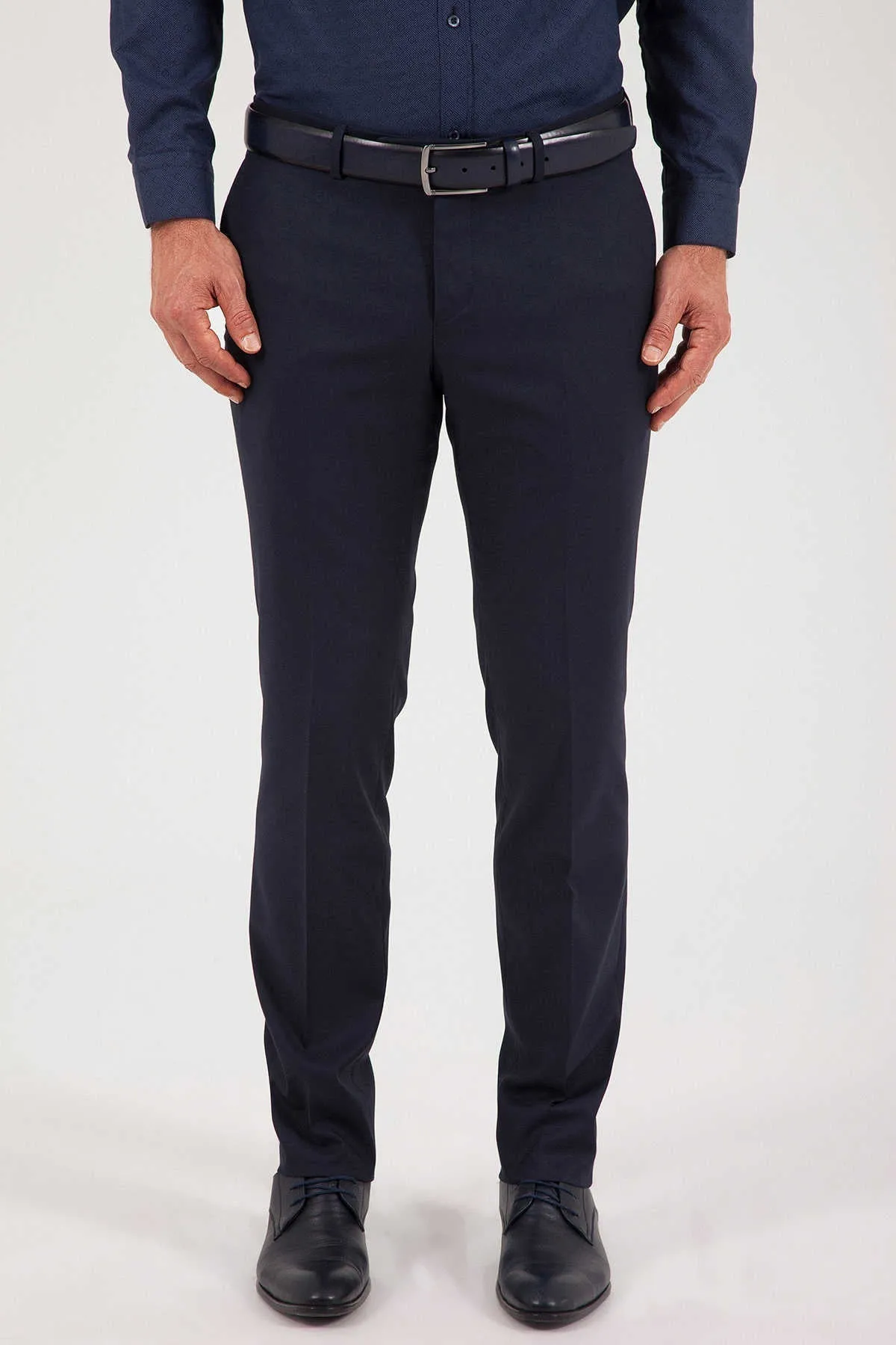 Dynamic Fit Low Waist Navy Dress Pants