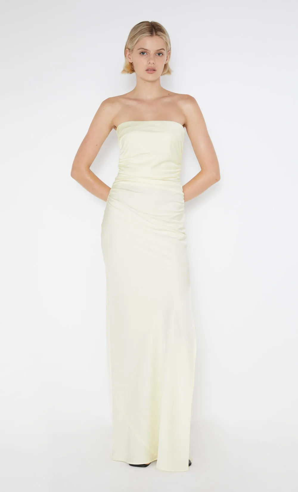 ETERNITY STRAPLESS MAXI  - ICE YELLOW