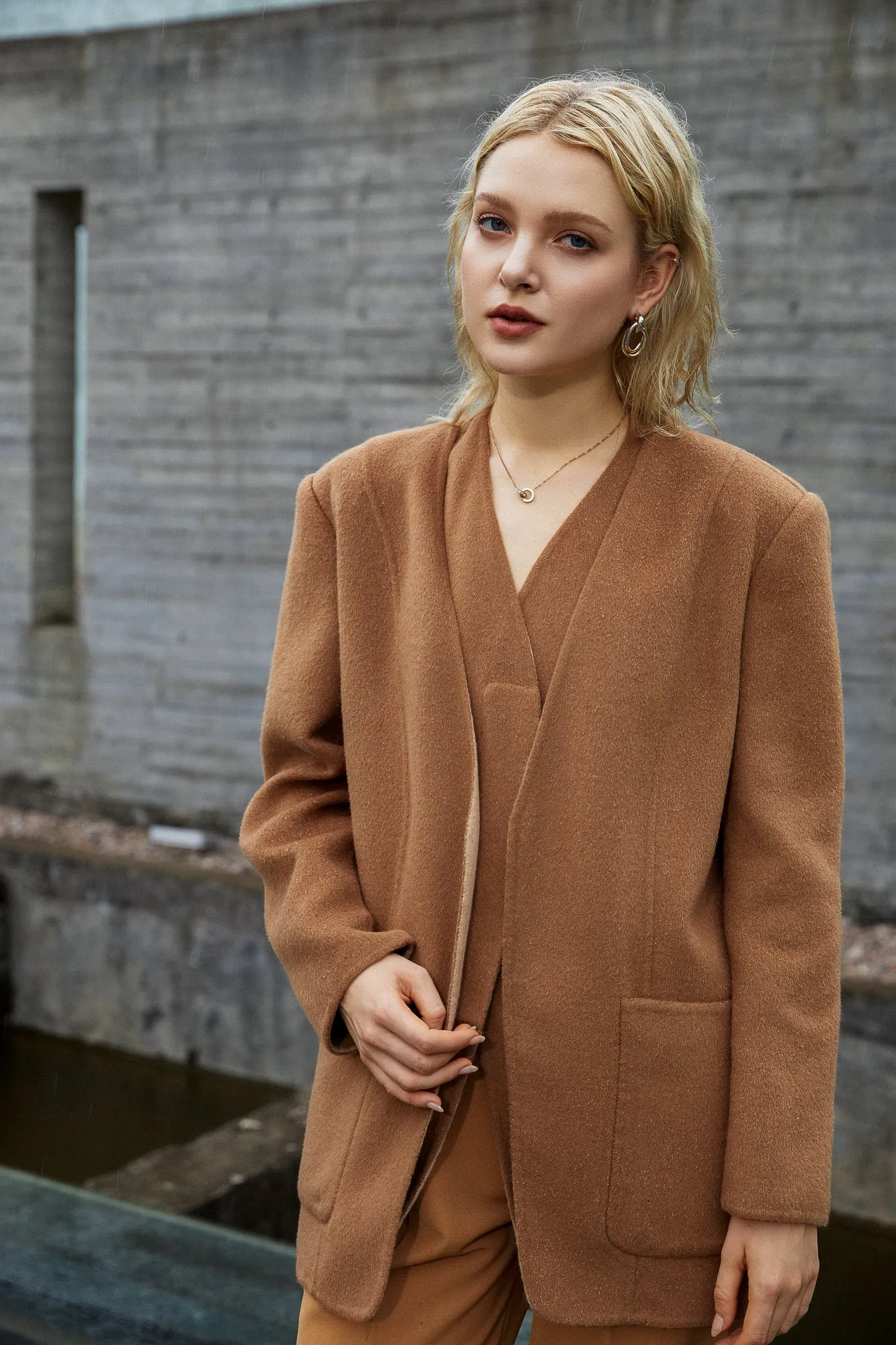 Fangyan | Olga Wool Gilet and Coat Set