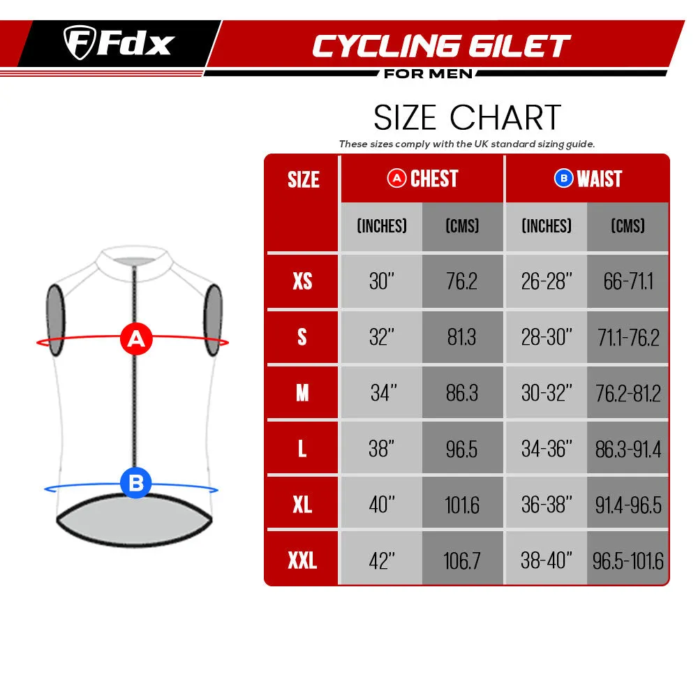 Fdx Dart Yellow Men's & Boy's Cycling Gilet