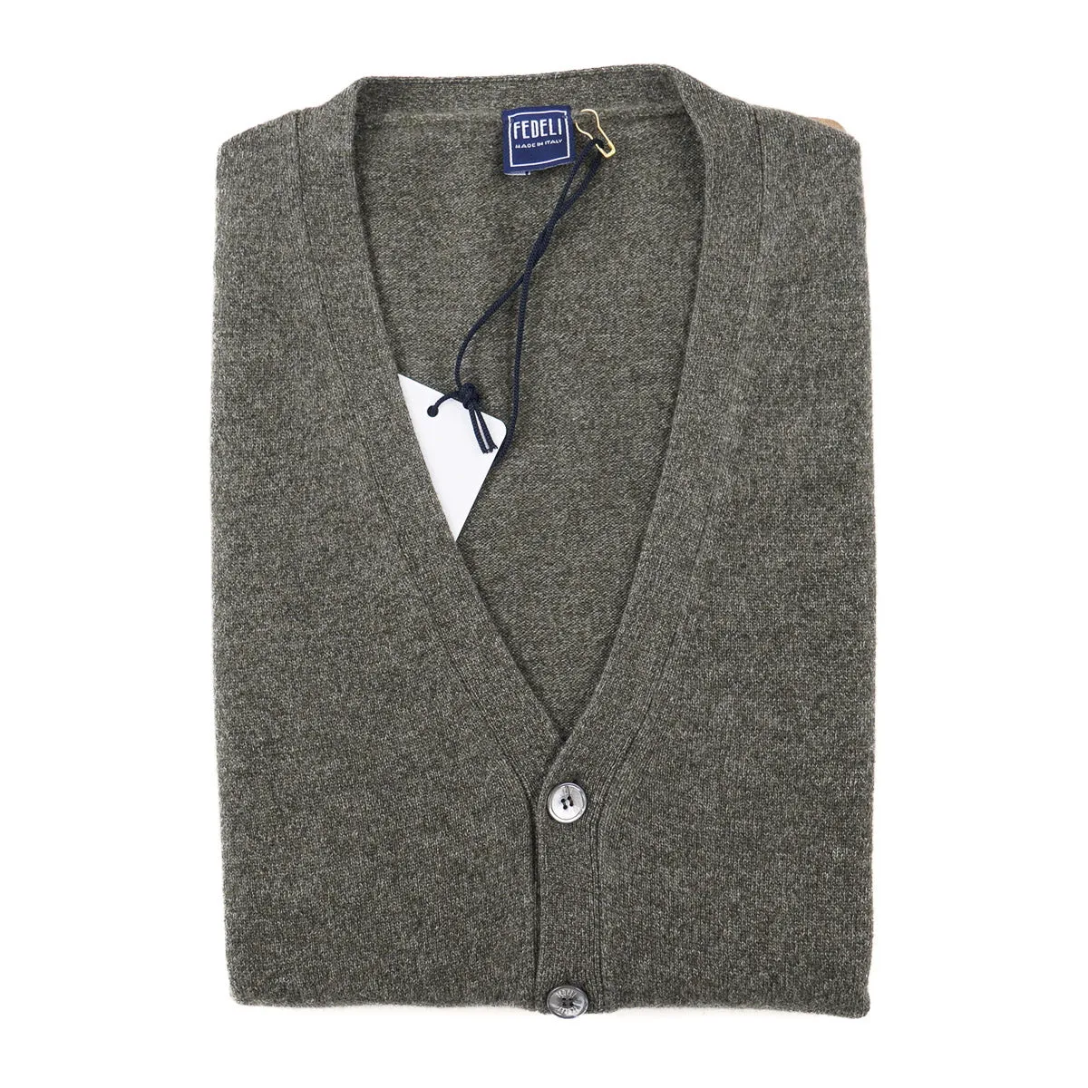 Fedeli Cashmere Cardigan Sweater Vest