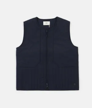 Folk Wadded Junction Gilet - Navy