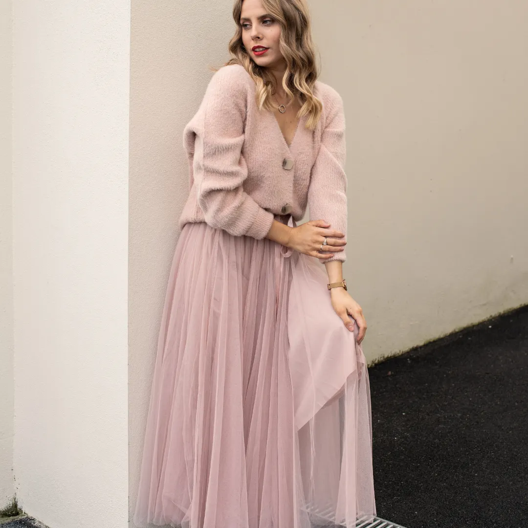 Grace Tulle Skirt | Dusky Rose