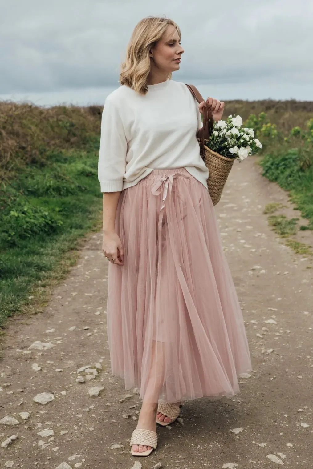 Grace Tulle Skirt | Dusky Rose