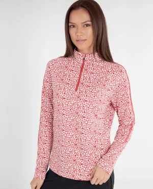 GREEN LAMB Mae Printed Zip Neck 046 Blush Pebble