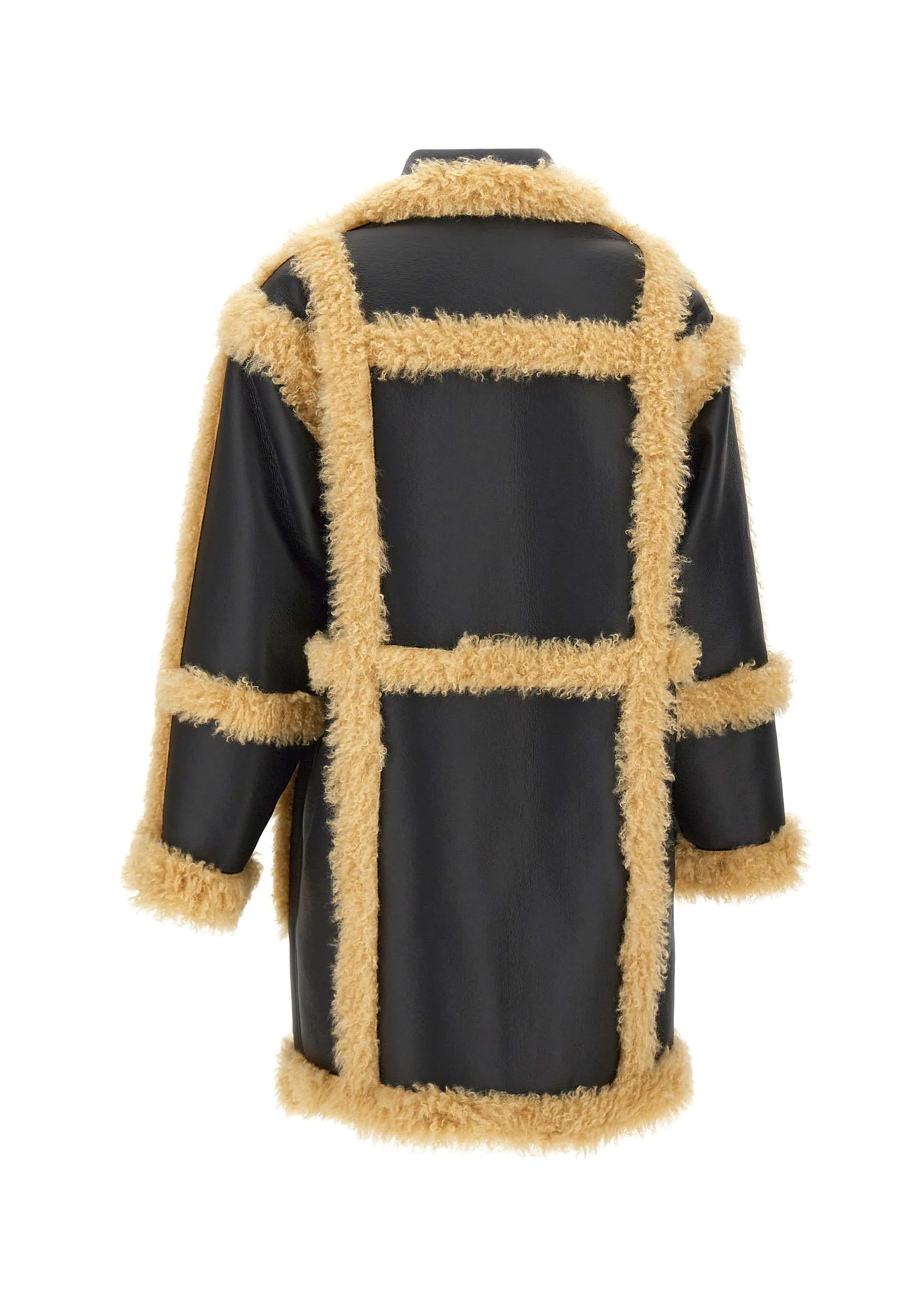 Hadlee Black Faux Shearling Coat