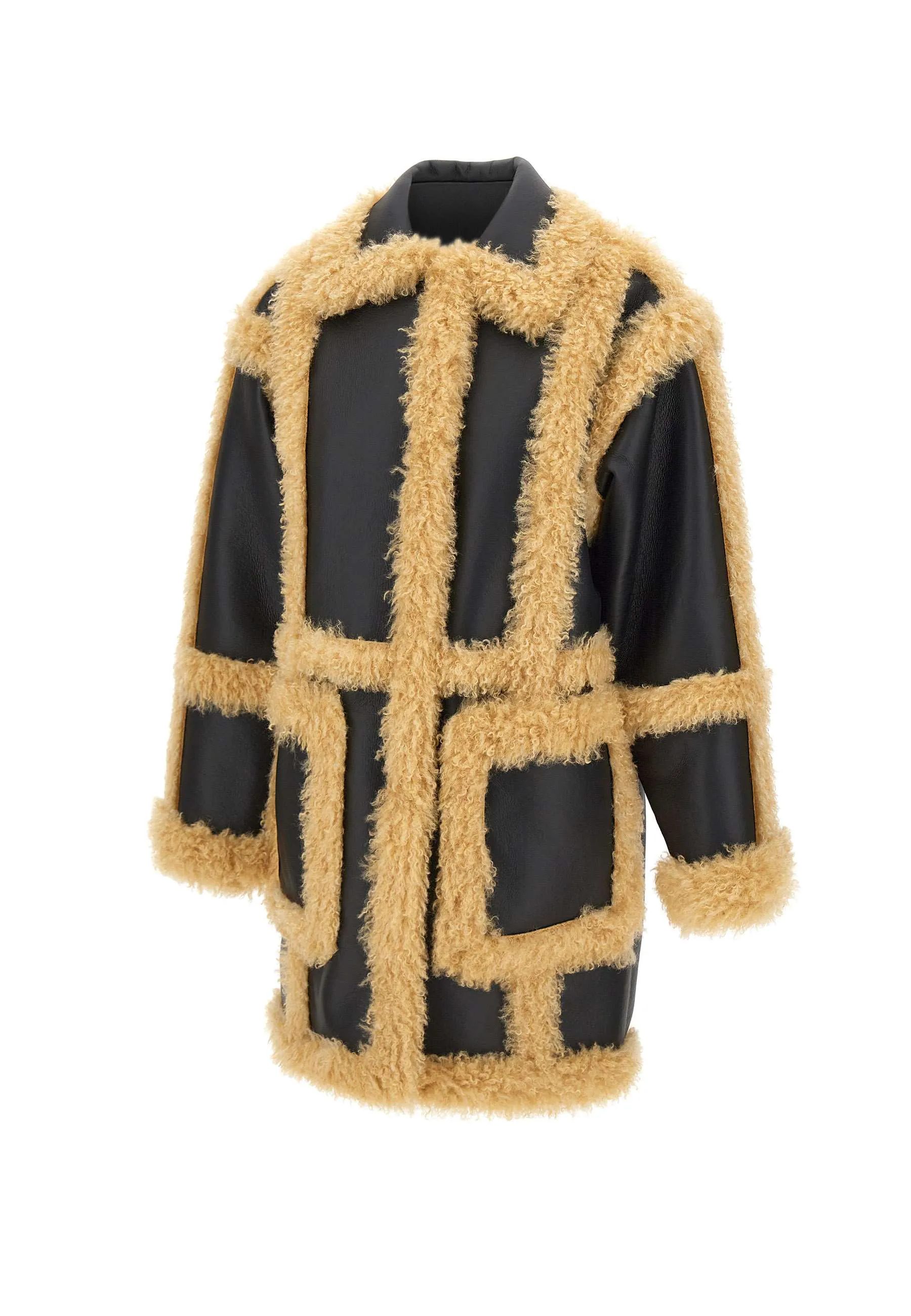 Hadlee Black Faux Shearling Coat