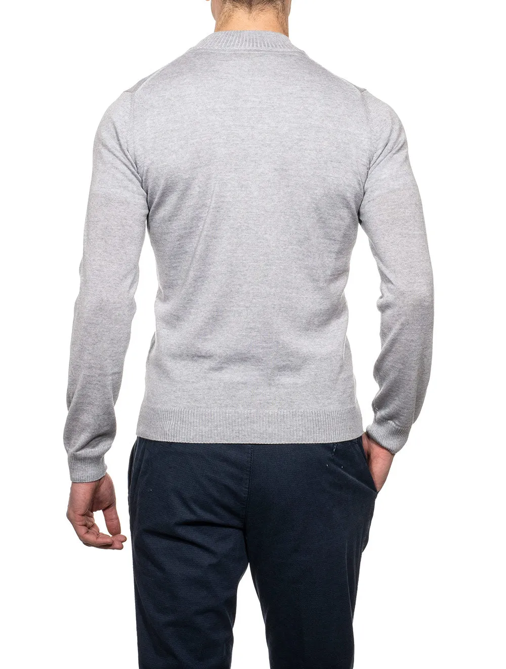 Half Zip Jumper Grey