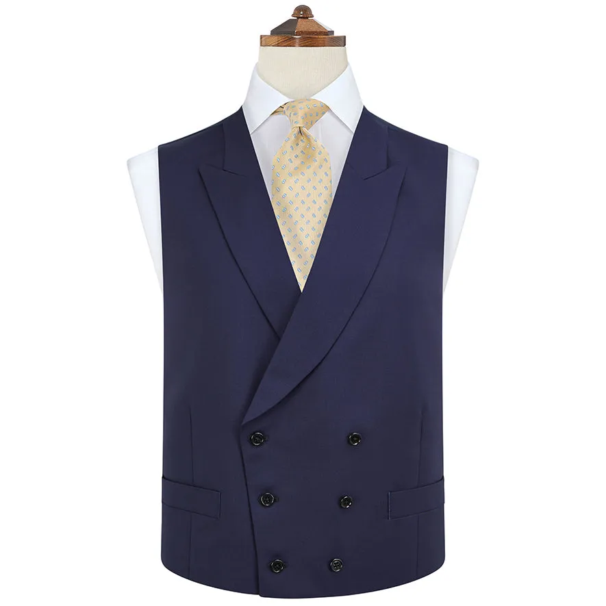 Hayward Navy Fine Twill Wool Waistcoat