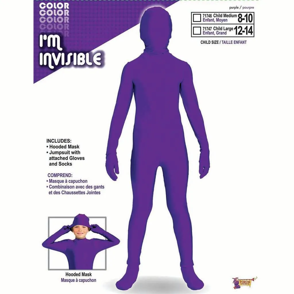 I'm Invisible Purple 8-10 Medium