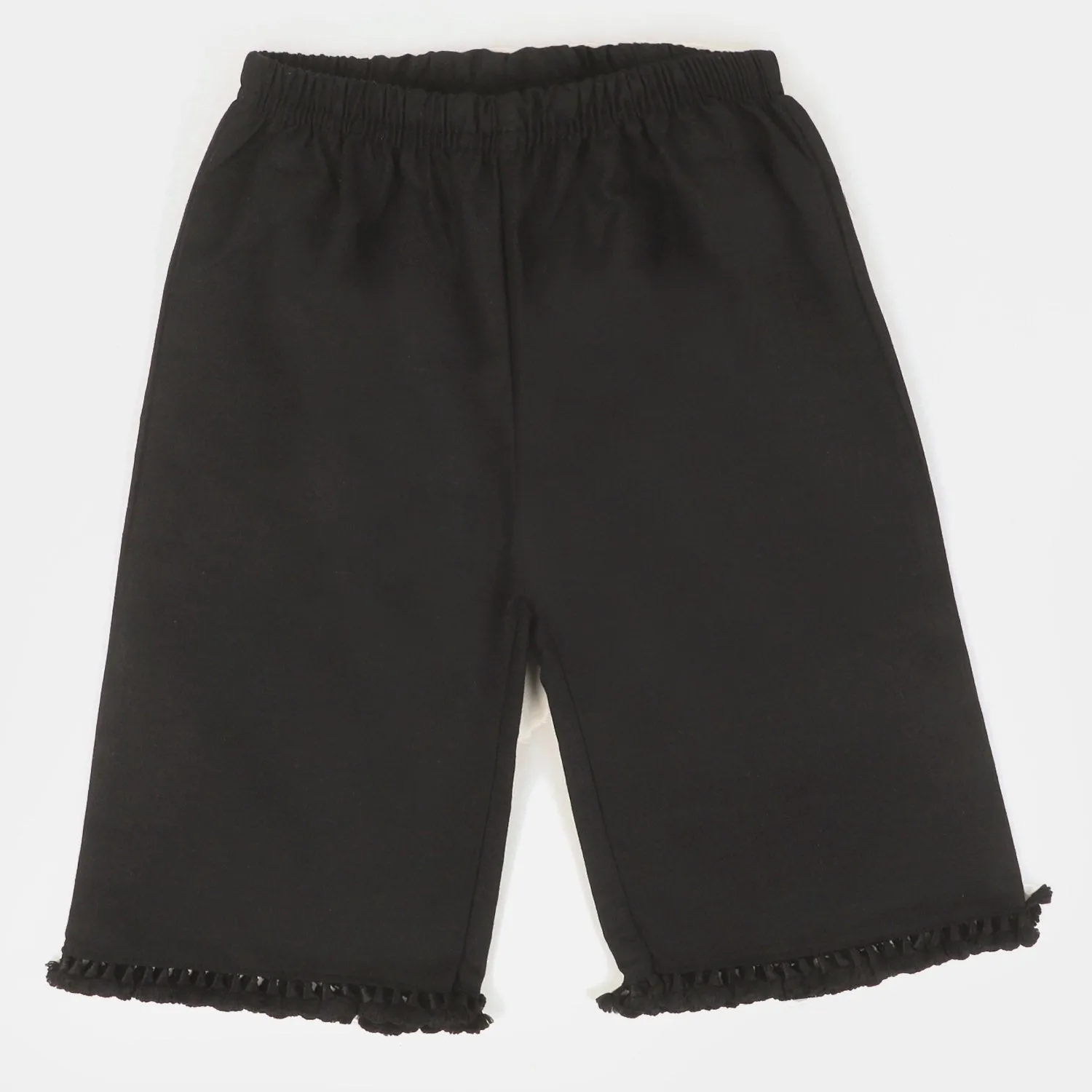 Infant Girls Cotton Culotte - BLACK