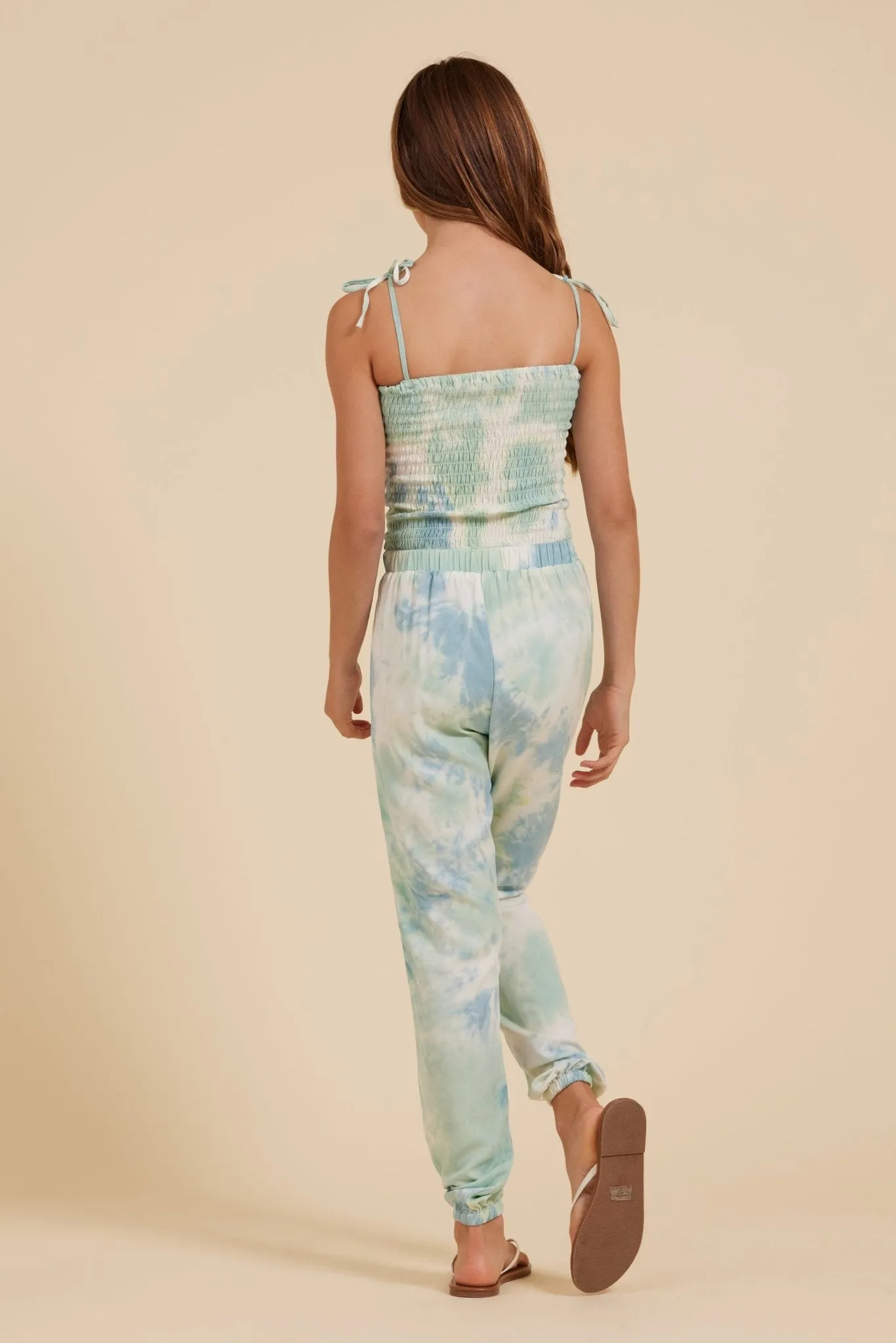 Island Leopard Smocked Jumpsuit