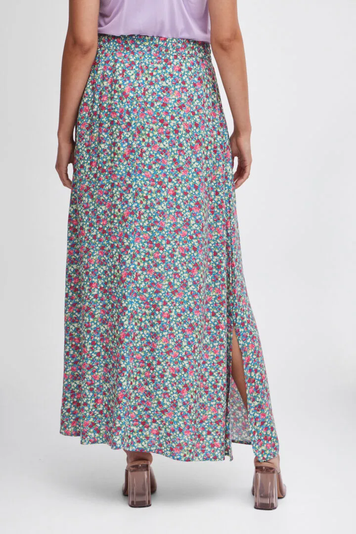 Joella Maxi Skirt - Palace Blue Ditsy Mix